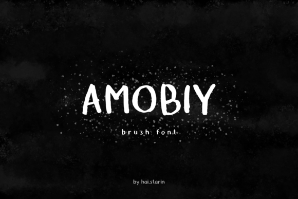 Amobiy: A Messy Brush Font That Stands Out in Fast-Scrolling Feeds