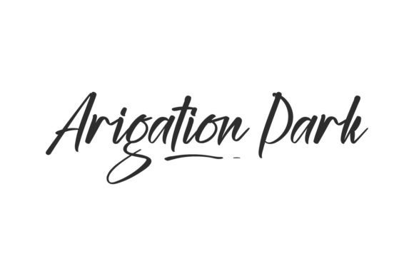 Arigation Park: A Handwritten Script Font with Editorial Warmth