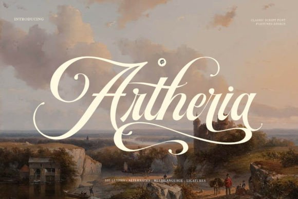 Artheria: A Vintage Script Font That Builds Brand Recognition