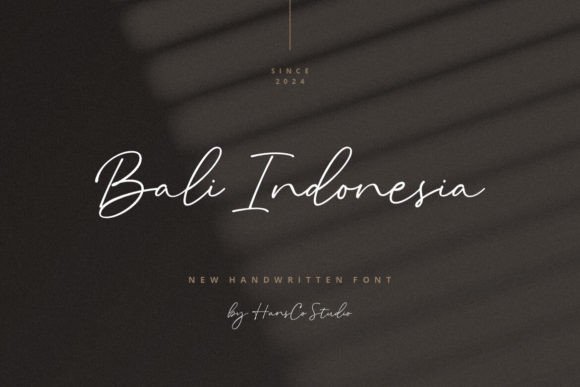 Bali Indonesia: A Clean, Elegant Handwritten Typeface for Modern Branding