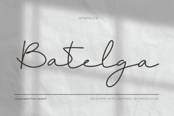 Batelga: A Script Font That Makes Your Campaigns Instantly Recognizable