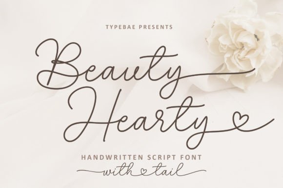 Beauty Hearty: A Delicate Handwritten Font for Thoughtful Branding