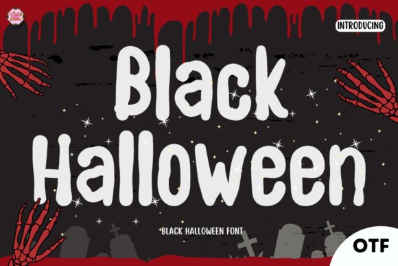 Black Halloween Font: A Spooky Display Typeface for Digital Branding
