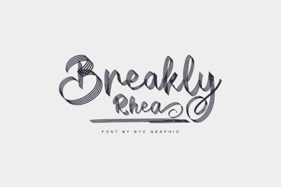 Breakly Rhea: A Handwritten Script Font That Elevates Real Small Business Branding