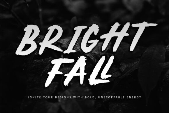 Brightfall: A Bold, Handcrafted Script Font for Editorial Moments