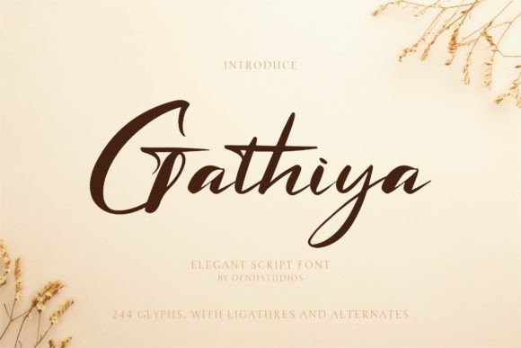 Gathiya: A Script Font That Elevates Digital Branding
