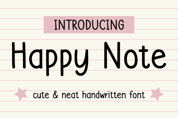 Happy Note: A Handwritten Font That Feels Like a Smile