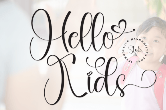 Hello Kids Font: A Graceful Script for Editorial Design