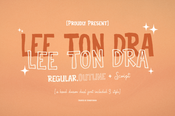 Lee Ton Dra: A Hand-Drawn Font That Makes Your Brand Feel Human