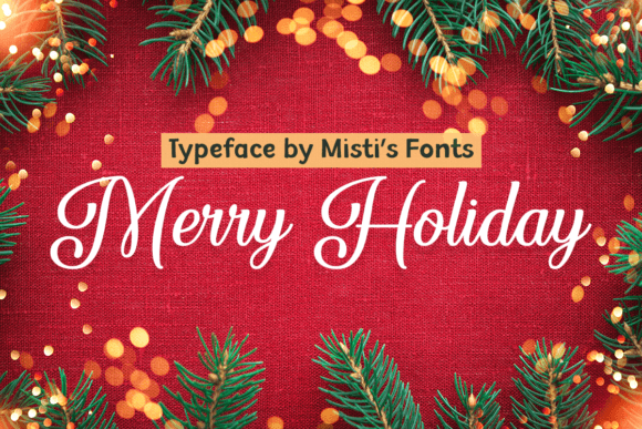 Merry Holiday: A Script Font for Festive Web Design