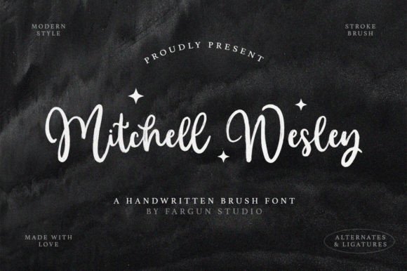 Mitchell Wesley: A Handwritten Font That Makes Your Brand Feel Human