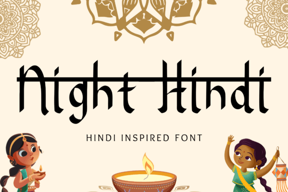 Night Hindi: A Thoughtful Script Font for Editorial Calm