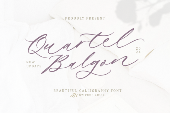 Quartel Balgon: A Handwritten Font That Feels Like a Thoughtful Signature