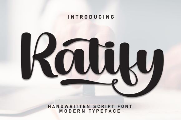Ratify: A Handwritten Font That Elevates Campaign Headlines