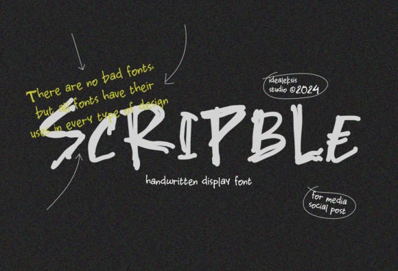 Scripble: A Handwritten Typeface That Feels Like a Quiet Conversation