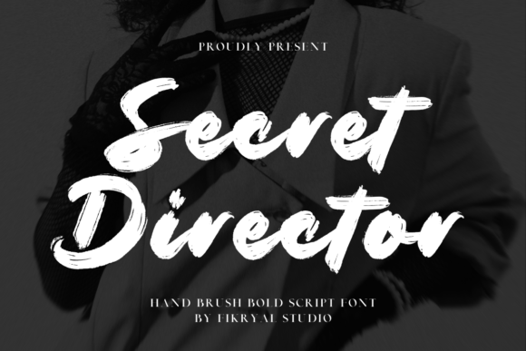 Secret Director: A Bold Script Font for Campaign Headlines