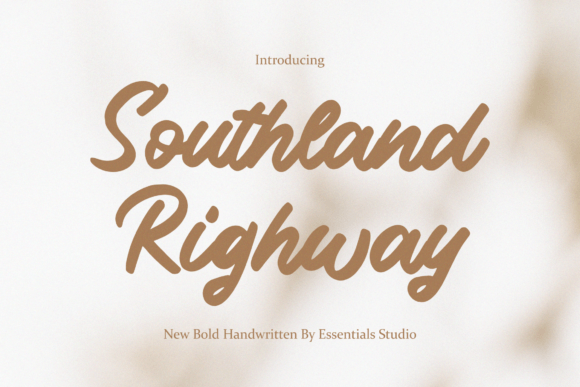 Southland Righway: A Bold Script Font for Handmade Brands