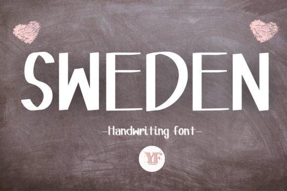 Sweden Font: Clean Scandinavian Script for Handmade Labels & Printables