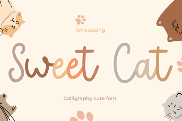 Sweet Cat: A Handwritten Script Font That Feels Like a Thoughtful Pause