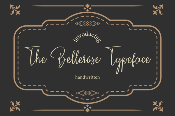 The Bellerose Typeface: A Vintage Script Font for Digital Elegance