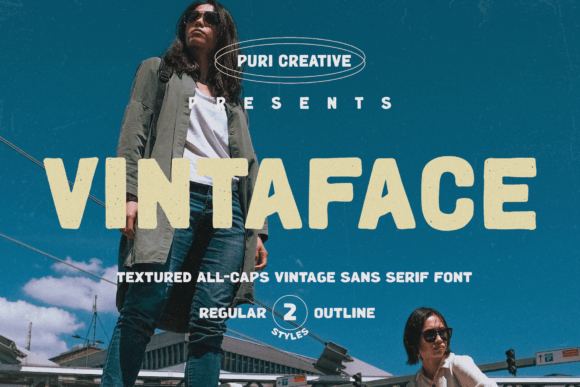 Vintaface: A Vintage Sans Serif for Digital Branding